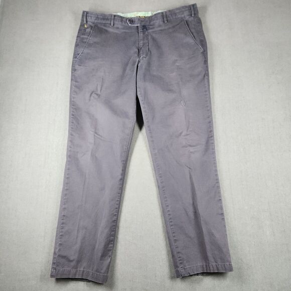 Meyer Exclusive Pants Mens Size US 36x29 Euro 97/86 Gray Cotton Chino - Picture 1 of 16